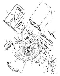 Part Location Diagram of 7300589BJYP Murray Baffle, Left Rear